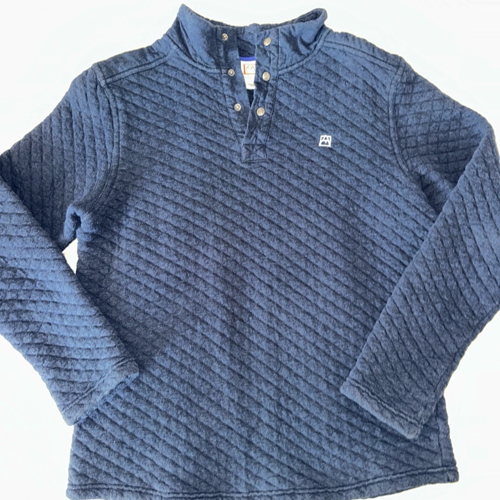 Navy Quilted Women's Pullover
